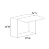  Saratoga Wall Cabinet w/ Lift Up Door {30" x 24" H} - (1) Door | Kunal Kitchens