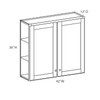 Saratoga Wall Cabinet {42" x 36" H} - (2) Doors | Kunal Kitchens 