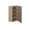  Saratoga Wall Diagonal Corner Cabinet {24" x 42" H} - (1) Door | Kunal Kitchens