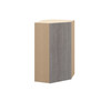  Saratoga Wall Diagonal Corner Cabinet {24" x 42" H} - (1) Door | Kunal Kitchens