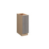 Euro Max Saratoga B12FH (RT1) 12" Base Cabinet w/(1) Roll-out Tray Installed - (1) FH Door