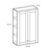 Saratoga Wall Cabinet {24" x 42" H - Butt Doors} - (2) Doors | Kunal Kitchens