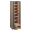  Saratoga Utility Cabinet w/(2) Roll-out Tray Installed {24" x 96" H - Butt Doors} - (4) Doors | Kunal Kitchens