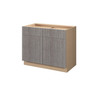 Euro Max Saratoga B42 (RT2) 42" Base Cabinet w/(2) Roll-out Trays Installed - (2) Doors / (2) Drawers