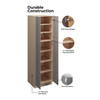 Euro Max Saratoga UC24X90B Utility Cabinet {24" x 90" H - Butt Doors} - (4) Doors