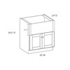 Saratoga 30" Farm Sink Base Cabinet {Panel trimmable up to 12" - Butt Doors} - (2) Doors | Kunal Kitchens