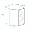 Euro Max LENOX HILL HG WDC2430 Wall Diagonal Corner Cabinet {24" x 30" H} - (1) Door