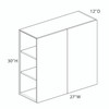 Euro Max LENOX HILL HG W2730B Wall Cabinet {27" x 30" H - Butt Doors} - (2) Doors