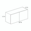 Wall Cabinet {30" x 15" H - Butt Doors} - (2) Doors | Kunal Kitchens