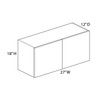 Euro Max LENOX HILL PM W2718B Wall Cabinet {27" x 18" H - Butt Doors} - (2) Doors