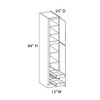 Euro Max GRAMERCY A UC12X84 (RT2) Utility Cabinet w/(2) Roll-out Tray Installed {12" x 84" H} - (2) Doors