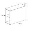 Euro Max LENOX HILL PM W2424B Wall Cabinet {24" x 24" H - Butt Doors} - (2) Doors