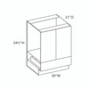 Vanity Sink Base w/Bottom Drawer {30" x 21" D - Butt Doors} - (2) Doors / (1) Drawer | Kunal Kitchens