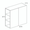 Wall Cabinet {36" x 30" H - Butt Doors} - (2) Doors | Kunal Kitchens
