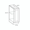 Euro Max GRAMERCY B B15FH (RT1) 15" Base Cabinet w/(1) Roll-out Tray Installed - (1) FH Door