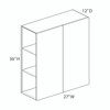 Wall Cabinet {27" x 36" H - Butt Doors} - (2) Doors | Kunal Kitchens