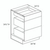30" (3) Drawer Base Cabinet | Kunal Kitchens