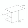 Refrigerator Wall Cabinet {33" x 24" H x 24" D - Butt Doors} - (2) Doors | Kunal Kitchens