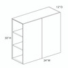 Wall Cabinet {24" x 30" H - Butt Doors} - (2) Doors | Kunal Kitchens