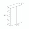Wall Cabinet {27" x 42" H - Butt Doors} - (2) Doors | Kunal Kitchens