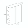 Wall Cabinet {24" x 42" H - Butt Doors} - (2) Doors | Kunal Kitchens