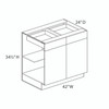 42" Base Cabinet - (2) Doors / (2) Drawers | Kunal Kitchens