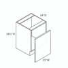 33" Base Oven Cabinet {Min. Opening 27" x 22-1/2" H -  Max. Opening 30" x 27" H} | Kunal Kitchens