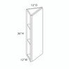 Wall End Angle {12" x 36" H} - (1) Door | Kunal Kitchens