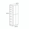 Utility Cabinet {24" x 96" H - Butt Doors} - (4) Doors | Kunal Kitchens
