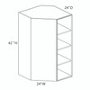 Wall Diagonal Corner Cabinet {24" x 42" H} - (1) Door | Kunal Kitchens
