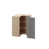 Wall Square Corner Cabinet {24" x 30" H - BiFold} - (2) Doors