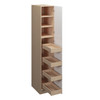 Madison Utility Cabinet w/(4) Roll-out Tray Installed {15" x 90" H} - (2) Doors | Kunal Kitchens