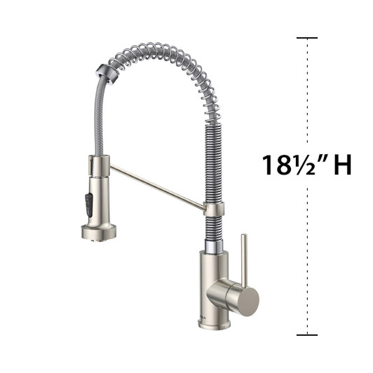 KF170-BN St Charles Single Handle With Two Function Pull Down Sprayer Single Hole Mount Kitchen Faucet | Kunal Kitchens