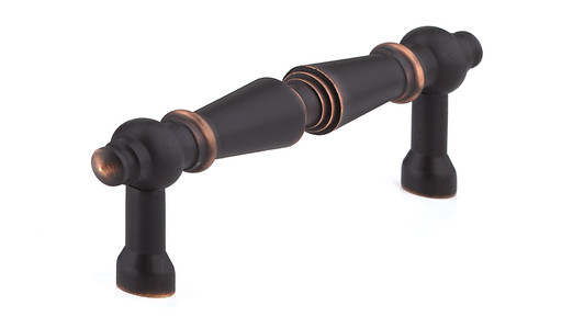 BP1454BORB Traditional Brass Pull - 145 | Kunal Kitchens