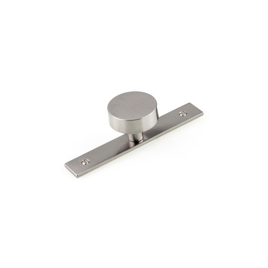BP229540195 Modern Metal Wardrobe Knob and Backplate | Kunal Kitchens