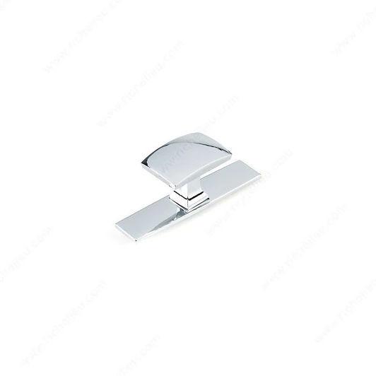 BP224543140 Transitional Metal Wardrobe Knob and Backplate - 2245 | Kunal Kitchens
