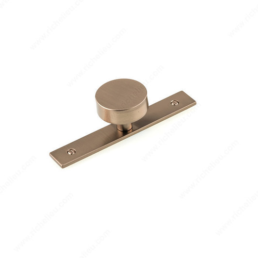 BP229540CHBRZ Modern Metal Wardrobe Knob and Backplate | Kunal Kitchens BP229540CHBRZ Modern Metal Wardrobe Knob and Backplate | Kunal Kitchens