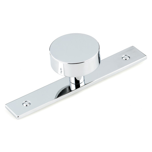 BP229540140 Modern Metal Wardrobe Knob and Backplate | Kunal Kitchens