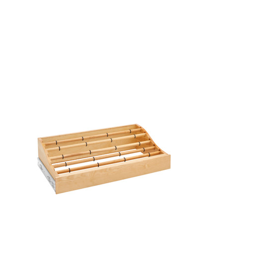 CWPR-2414-1 Wood Pants Rack 24" Wide X 13-7/8" Deep For Closet-Wood-Light Brown | Kunal Kitchens