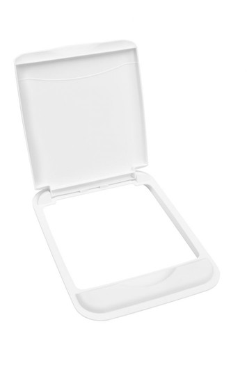 RV-50-LID-1 50 Qt Waste Container Lid - White 1 Pc For Waste Container-Plastic-White | Kunal Kitchens