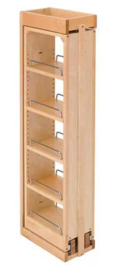 432-WF39-6C 39" Tall 6" Wall Filler For Wall Org-Wood-Light Brown | Kunal Kitchens