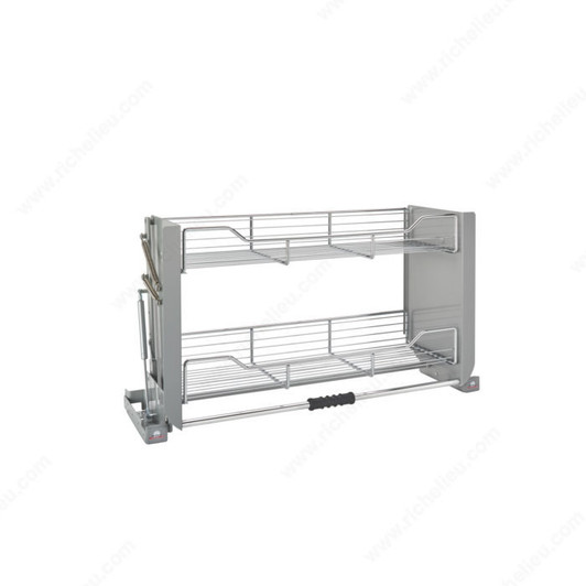 5PD36CRN Pull Down Shelf For 36" Wall Cabinet W/Lockdown For Wall Org-Steel-Chrome | Kunal Kitchens