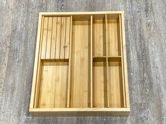 DOKIT-Verona Verona Drawer Organizer Kit - 20" W X 19-5/8" D X 2-7/16" H - Bamboo | Kunal Kitchens