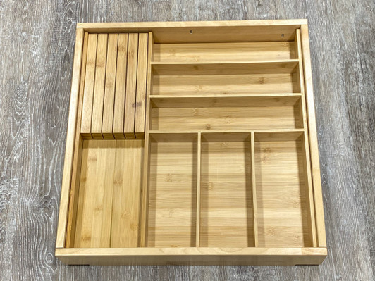 DOKIT-Tuscany Tuscany Drawer Organizer Kit - 25-1/8" W X 19-5/8" D X 2-7/16" H - Bamboo | Kunal Kitchens