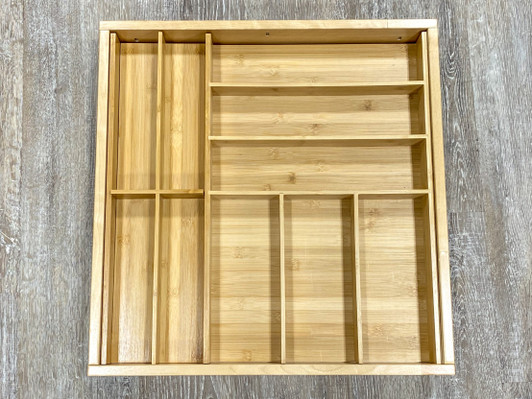 DOKIT-Veneto Veneto Drawer Organizer Kit- 25-1/8" W X 19-5/8" D X 2-7/16" H - Bamboo | Kunal Kitchens