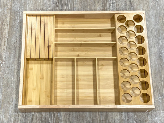 DOKIT-Pisa Pisa Drawer Organizer Kit - 25-1/8" W X 19-5/8" D X 2-7/16" H - Bamboo | Kunal Kitchens
