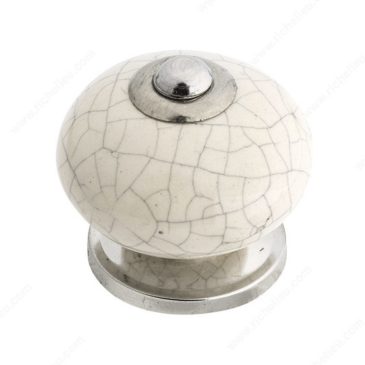 BP665333404 Eclectic Ceramic Knob - 6653 | Kunal Kitchens