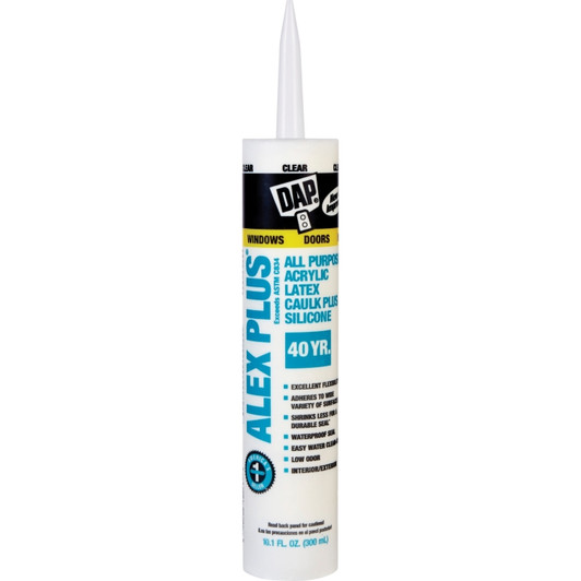 12607 - Caulk Alex Plus Clear 10.1 oz. | Kunal Kitchens