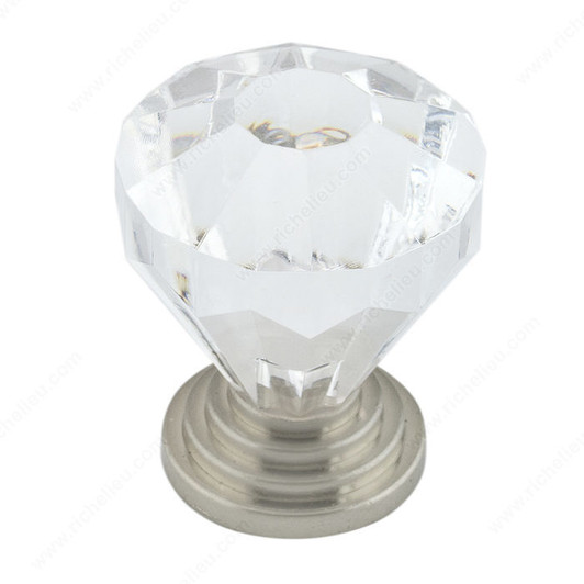 BP1008919511 Eclectic Acrylic and Metal Knob - 10089 | Kunal Kitchens
