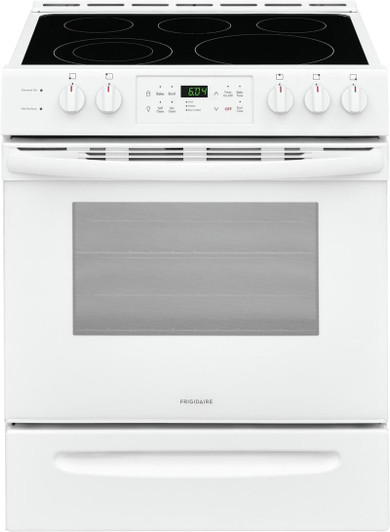 FFEH3054UW - Frigidaire 30" Front Control Freestanding Electric Range | Kunal Kitchens